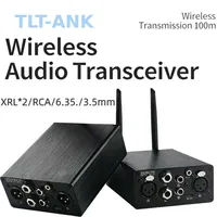 Émetteur-récepteur audio sans fil AUX XLR RCA 3.5 6.35 6.5 pour microphone DMX Hi-Fi, portée 100M, 1 émetteur vers plusieurs récepteurs pour haut-parleurs