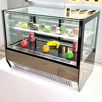 Réfrigérateur congélateur de comptoir d'exposition Offre Spéciale pour boulangerie, présentoir de vitrine, réfrigérateur d'affichage de chocolat