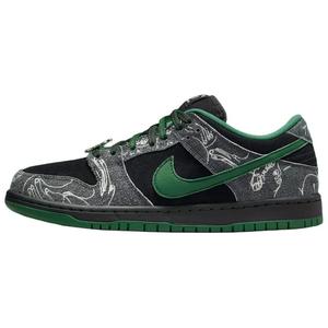 For SB Dunk Low Print Skateboarding Shoes <b>Canvas</b> Mesh Lace up <b>Round</b> Toe EVA Midsole Rubber Outsole Spring Casual - Product Image 1