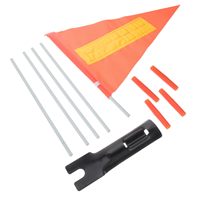Nouveaux arrivages de couleurs vives symbole d'avertissement Triangle réfléchissant vélo vélo sécurité fanion drapeaux pour vélo pour enfants