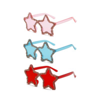 Gafas de Sol Beckon Personalizadas Hechas a Mano con Pedrería en Forma de Estrella de Cinco Puntas, Gafas Novedosas con Pedrería para Fiestas de Baile y Diversión al Aire Libre