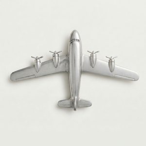 Premium Airplane Shaped Cloth <b>Hanging</b> <b>Hook</b> High-Quality Metal Crisp Silver Finished Perfect <b>For</b> Decorative Home Use And Storage - Product Image 1