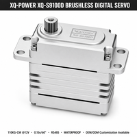 Servomoteur numérique sans balais étanche en acier inoxydable 110KG XQ-POWER XQ-S9100D RS485 16.8V pour bras robotique et robot industriel