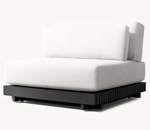 Sassanid extérieur classique américain Patio <span class=keywords><strong>jardin</strong></span> ensembles hôtel Resort fabriqué à la main <span class=keywords><strong>en</strong></span> aluminium Caicos L-sectionnel ensemble - Product Image 4