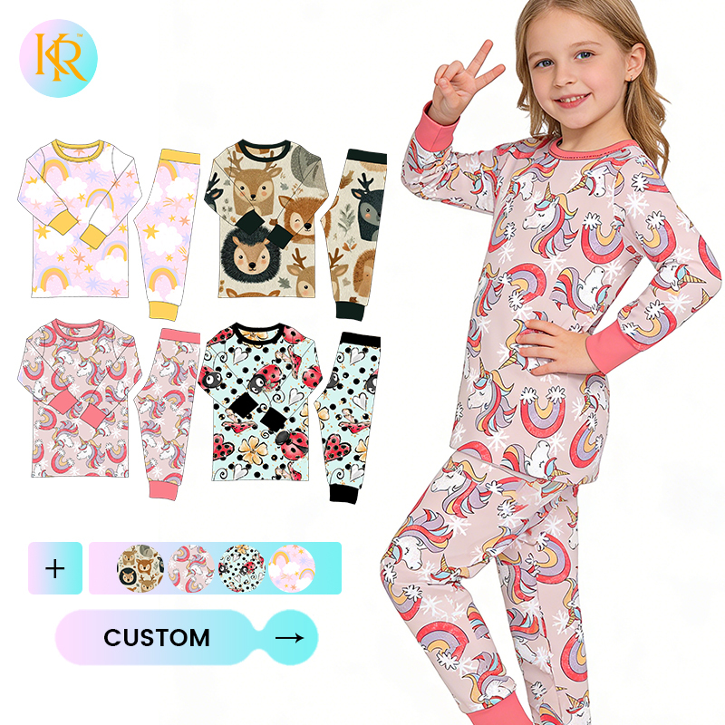 KERUI Pajamas for Girls 210GSM Bamboo