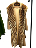 Nouveau Manteau d'Hiver Décontracté Long en Laine et Cachemire pour Femme 2026, Modèle à Capuche avec Fourrure, Coupe Ample et Chaude, Vente en Gros - Meilleures Ventes