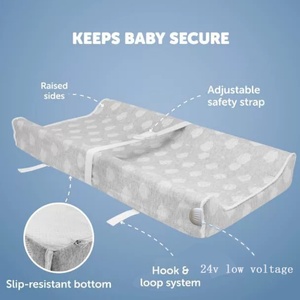 Portable Baby Heating Pad Far Infrared Nursing Changing Table Waterproof Sponge Baby Massage <b>Cover</b> for Diaper Changes - Product Image 6
