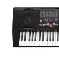 HUASHENG Performance Electric Keyboard Piano 61 Keys Touch Teaching Function 8 Percussions 30 Demo Songs USB MIDI Port 128 Tones