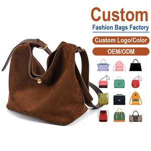 กระเป๋าโท้ทหนังกลับผิวด้านลายฝ้าของแท้พร้อมสไตล์วินเทจขัดเงาผิวด้านนุ่ม · ส่งตรงจากโรงงาน - Product Image 1