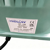 HIBLOW HP-100 95W Bomba de Aire Silenciosa 100L/min Compresor Lineal Impermeable IP44 para Acuicultura y Fosas Sépticas