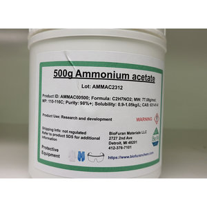 Acetato di ammonio (CAS 631) 98% + purezza C2H7NO2 Formula molecolare solubile fino a 1.05kg/L a 0C - Product Image 1