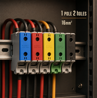Bloc de bornes universel Cu 520A Al 490A 1 pôle 2 voies Al Cu KE75 95 à 300 mm² pour armoires de télécommunications et de commutation