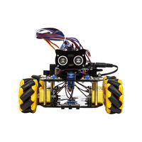 Kit de Coche Robot Inteligente para Principiantes con Ruedas Mecanum, WiFi IoT ESP32, Programable, Evasión de Obstáculos, Seguimiento y Codificación Scratch para Arduino