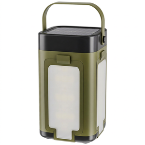 Lámpara de Camping Plegable con Indicador de Nivel de Batería, Impermeable, Carga Solar, Recargable, Regulable, Certificación CE, para Jardín y Camping - Product Image 1