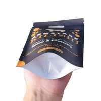 Kantong Plastik Kemasan Mylar Matte dengan Resleting Custom 200g 500g untuk Permen, Daging Sapi Kering, Kemasan Makanan Grade Makanan