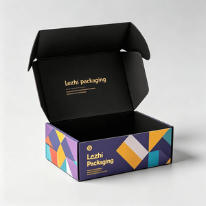 <span class=keywords><strong>Cajas</strong></span> <span class=keywords><strong>de</strong></span> Cartón Corrugado Negro Grandes, <span class=keywords><strong>de</strong></span> Diseño Elegante y Personalizado, al Mejor Precio, para Embalaje, Envío y Correo <span class=keywords><strong>de</strong></span> Zapatos - Product Image 5