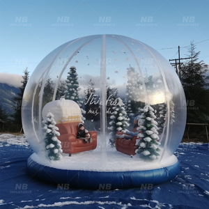 Inflatable Snow Globe Christmas <b>Balloon</b> Blowing for Jumping 202404011 Inflatable Snowglobe Inflatable Snow Globe - Product Image 6