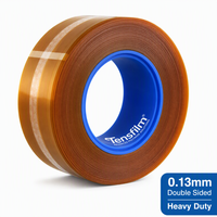 Ruban adhésif double face en polyimide (PI) 0,13 mm UL94 V-0, silicone des deux côtés, pour fixation de module de batterie et de chauffage, collage haute température
