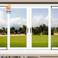 Ventana Corredera de PVC Multipista Personalizada con Malla de Acero Inoxidable y Precio de Fábrica para Comercio Internacional de Construcción