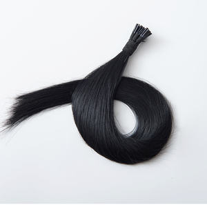 优质越南黑色角质层完整的原始原始头发延伸原始角蛋白棒沙龙质量I Tip工厂供应商 - Product Image 2