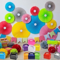 Personnalisation de la taille de gros transportant un pignon coloré cadeau mural bébé douche fête biscuit emballage grande boîte à bonbons