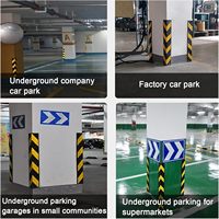 Protection d'angle en caoutchouc robuste pour murs et colonnes, réfléchissante, pour la sécurité des parkings, prix distributeur