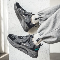 Baskets épaisses de luxe avec logo personnalisé pour hommes Chaussures de papa décontractées en maille à semelle épaisse au design rétro pour les saisons d'été et d'automne