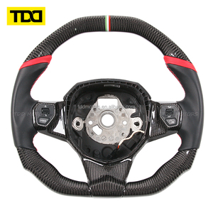 พวงมาลัยคาร์บอนไฟเบอร์แท้ TDD สำหรับ Lamborghini Aventador Svj S Exhaust Lp740 Convertible - Product Image 2