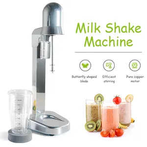 Paslanmaz çelik elektrikli Milkshake Maker 180W Milkshake makinesi, 800ml fincan ile Milkshake yapma makinesi