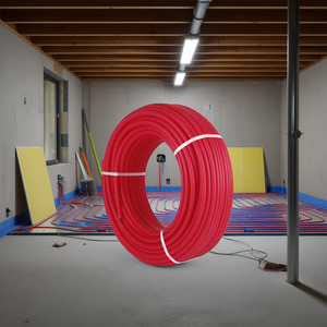 Tubería PEX Roja de 3/4 Pulgadas y 500 Pies con Barrera de Oxígeno para Sistema de Calefacción por Suelo Radiante Hidrónico - Product Image 2