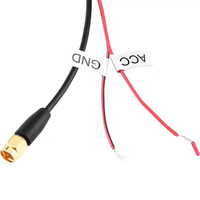 Câble ultra-haute fréquence 5m antenne de télévision numérique intérieure FM/AM Booster récepteur de ISDB-T DVB-T monté sur voiture connecteur SMA câble de 3m"