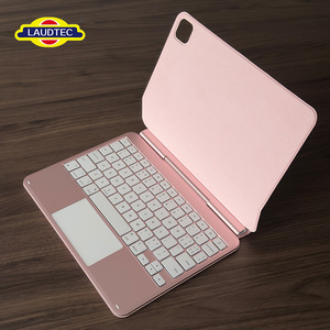 Pink Aluminum Alloy <b>Keyboard</b> Case with Trackpad for iPad Pro Air 11" 13" M4 M5 Wireless Ultra Thin Magic Cover Customize Layout - Product Image 1