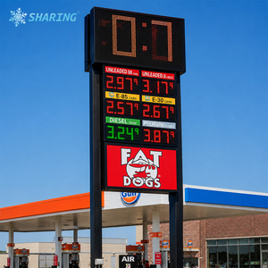 Panneau d'affichage LED personnalisé pour station-service extérieure, indicateur de <span class=keywords><strong>prix</strong></span> du carburant, panneau directionnel pour station-service - Product Image 5