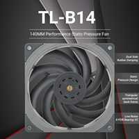 Ventilateur de refroidissement CPU Thermalright TL-B14 140 mm, ventilateur de refroidissement pour ordinateur, ventilateur à performance de pression statique pour roulement SFDB