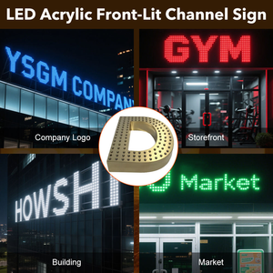 Insegne Elettroniche Stile Boutique, Lettere 3D in Acciaio e Acrilico Retroilluminate a LED, Alta Qualità, Risposta Rapida, Illuminazione Pubblicitaria - Product Image 5