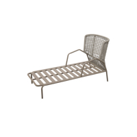 ngues de luxe en aluminium pour extérieur et patio gris Chaises longues Mobilier Plage extérieure Piscine Chaise longue en corde