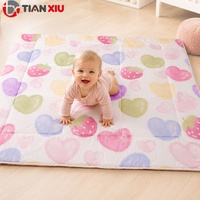 Nouvelle arrivée, tapis de jeu pour bébé ODM OEM, pliable, imperméable, ultra-doux, double face, tapis de ramper pour nourrissons et tout-petits, tapis de jeu pour le sol