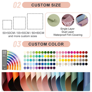 Matériau d'emballage pour bouquets de fleurs en plastique OPP durable résistant aux déchirures, papier d'emballage pour fleurs - Product Image 5