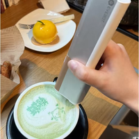 Mesin Printer Kopi & Makanan PrintPen Otomatis 3D Digital dengan Tinta Edible Inkjet untuk Latte Art, Dilengkapi Print Head XP600 Baru untuk DIY