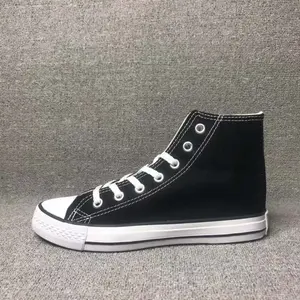 Low price wholesale and customization of Chinese canvas shoes, white classic star style, cheap lace up canvas shoes