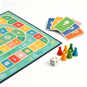 Custom Strategy Board Game Multiplayers OEM Factory Portable Educational Travel Cardboard Fun Family Game for Kids - Product Image 3