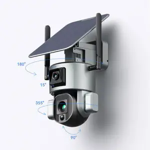 360, 5 г, смарт-Ip 4 К, шпионская Строительная лампа, комплект видеонаблюдения на солнечной батарее, беспроводная уличная Wi-Fi, домашняя система видеонаблюдения