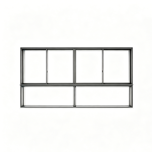 Ventana de Casa con Doble Acristalamiento y Buena Ventilación, Perfil de Aleación de Aluminio con Rotura de Puente Térmico, Apertura Horizontal, Ventanas Corredizas Flotantes - Product Image 1
