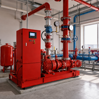 Système de pompe incendie emballé EDJ conforme à la norme NFPA 20, unité de protection incendie intégrée diesel-électrique à double entraînement, industrielle, 1,5 CV, OEM