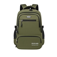 Nouveau sac à dos de loisirs uni, grande capacité, sac d'école, résistant à l'usure, imperméable, sac pour ordinateur