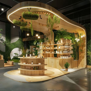 Stand d'exposition modulaire en bois, installation rapide en 30 minutes, nouveau stand d'exposition personnalisé 20*20 pieds pour salon de beauté, stand de salon professionnel pour cosmétiques - Product Image 6