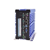 Mini PC industriel intégré avec fente d'extension PCI, ordinateur industriel robuste à large tension 9-36V sans ventilateur pour une étanchéité totale à la poussière