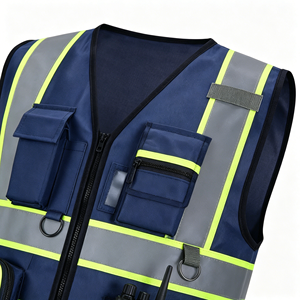 Veste de travail réfléchissante pour la sécurité des travailleurs, vêtement de signalisation, uniforme de chantier, vente en gros à prix abordable - Product Image 4