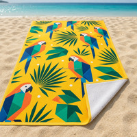 Wholesale High Quality Personalized Sweat Beach Towel Small MOQ Custom Pattern Printed Sports Designer Towels Cotton