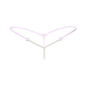 Tangas sexys de mujer más vendidas con entrepierna abierta, cadenas de cuentas, bragas de talle bajo, ropa interior tipo T-back con perlas y bolas. - Product Image 5